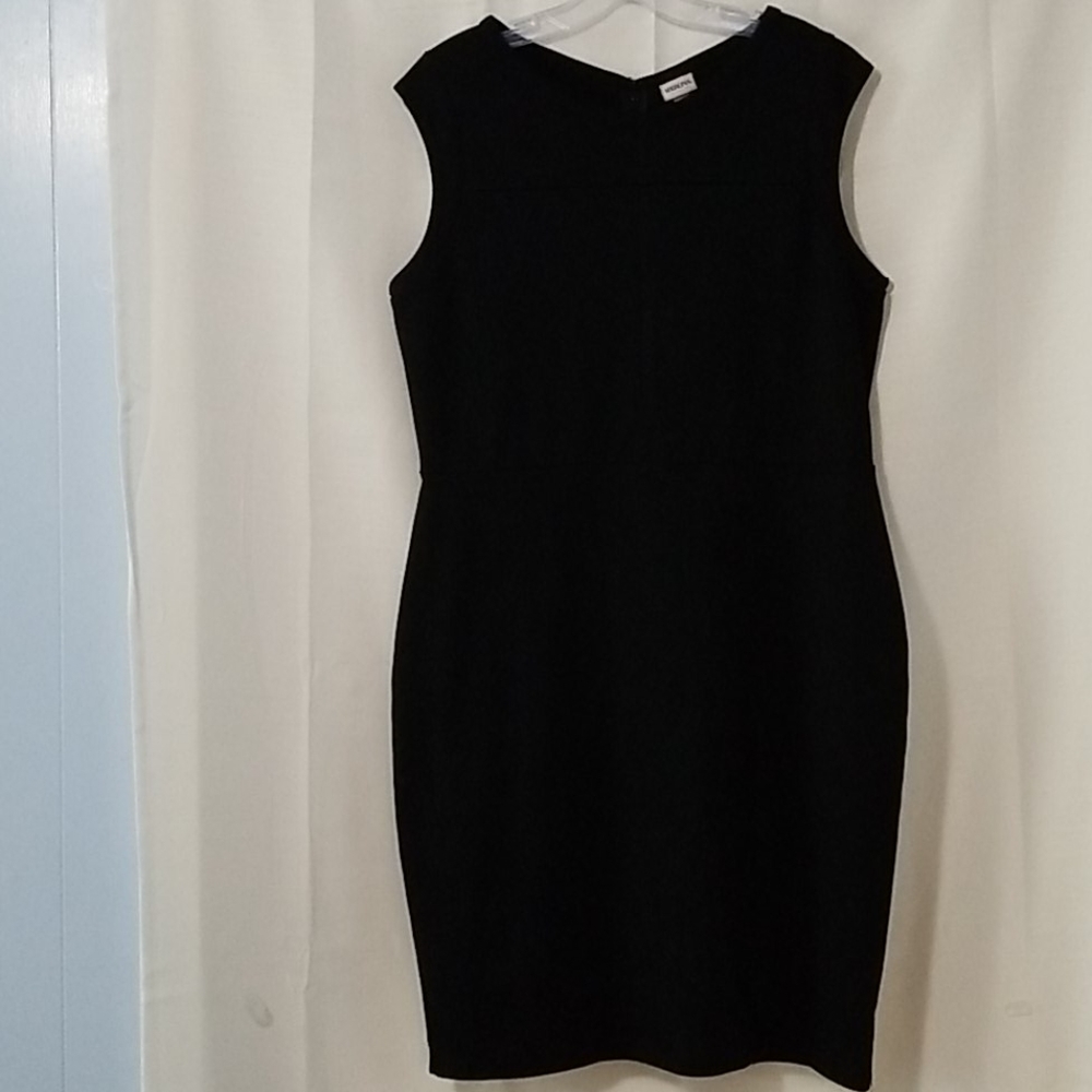 Merona Black Shift Dress Sz L